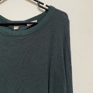 Lace-up Back Lightweight Sweater